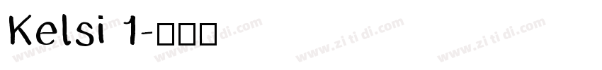 Kelsi 1字体转换